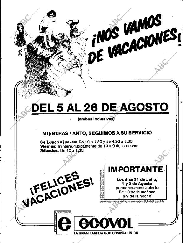 ABC SEVILLA 28-07-1985 página 71