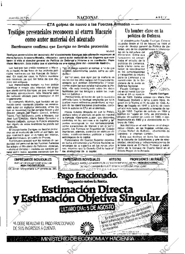 ABC MADRID 30-07-1985 página 21