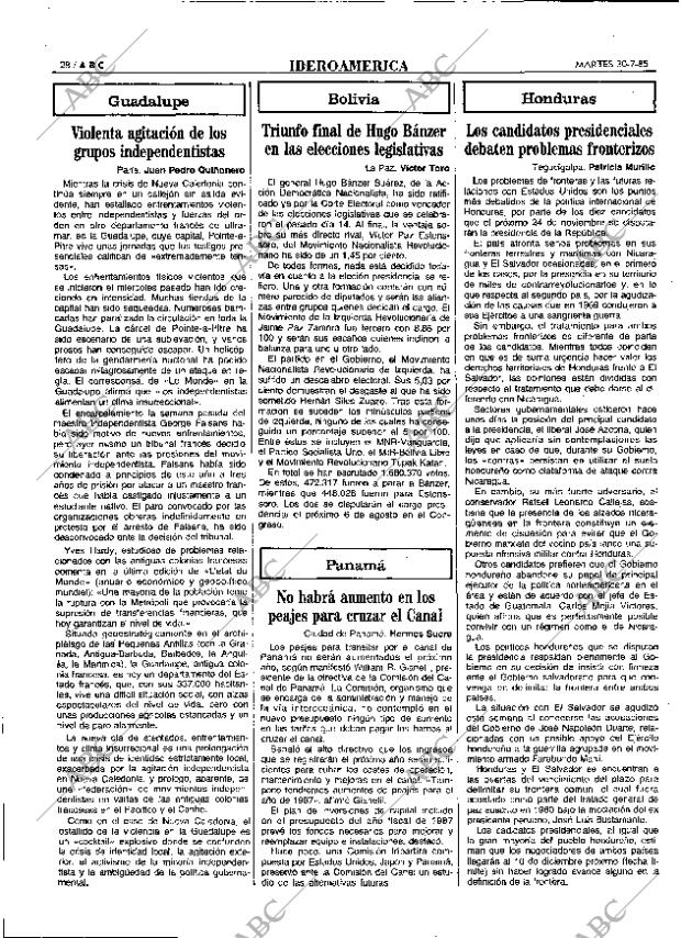 ABC MADRID 30-07-1985 página 28
