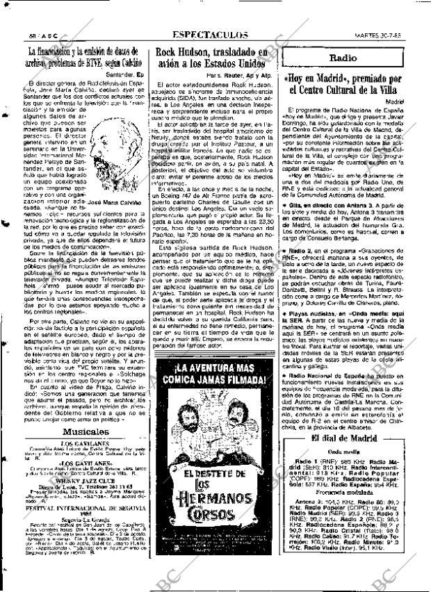 ABC MADRID 30-07-1985 página 68