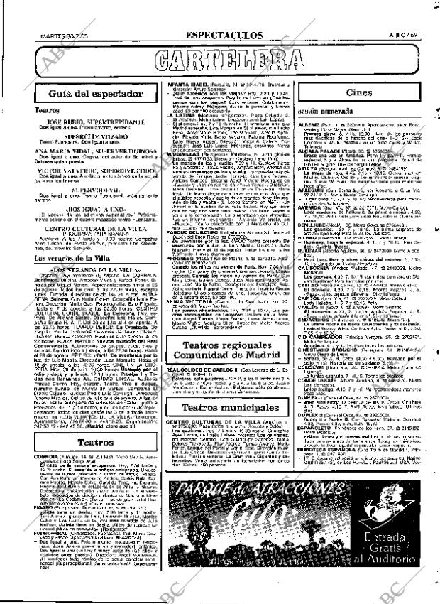 ABC MADRID 30-07-1985 página 69