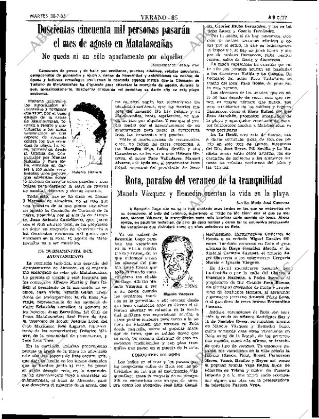 ABC SEVILLA 30-07-1985 página 37