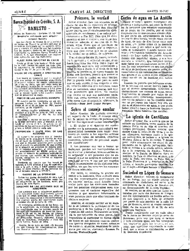 ABC SEVILLA 30-07-1985 página 42