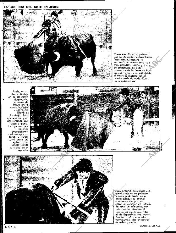ABC SEVILLA 30-07-1985 página 64