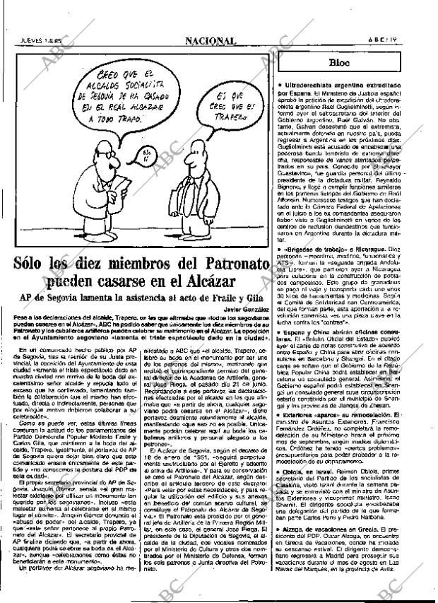 ABC MADRID 01-08-1985 página 19