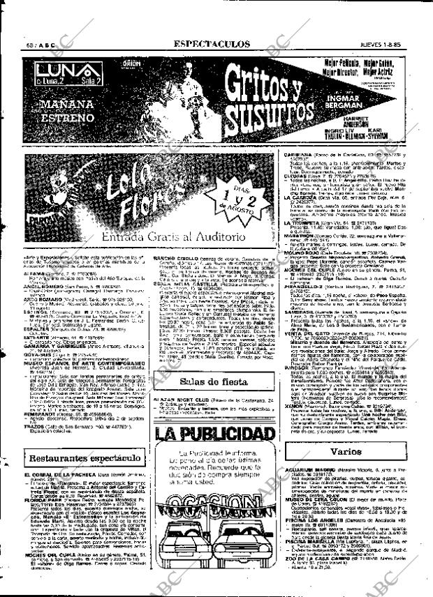 ABC MADRID 01-08-1985 página 68