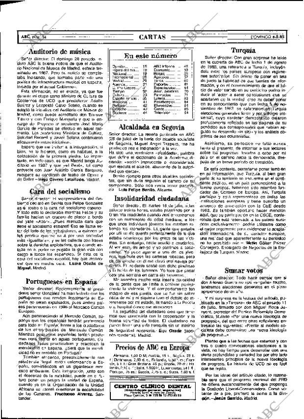 ABC MADRID 04-08-1985 página 14