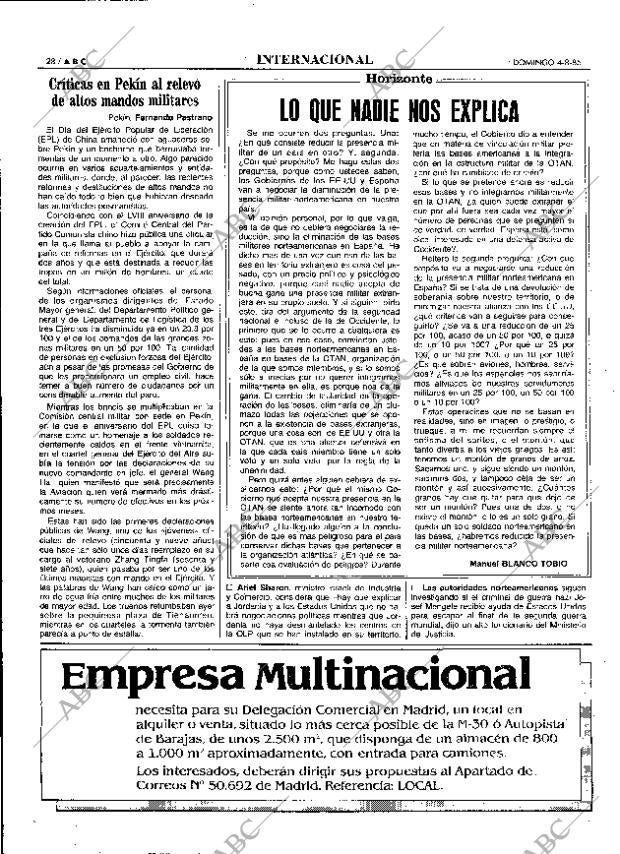 ABC MADRID 04-08-1985 página 28