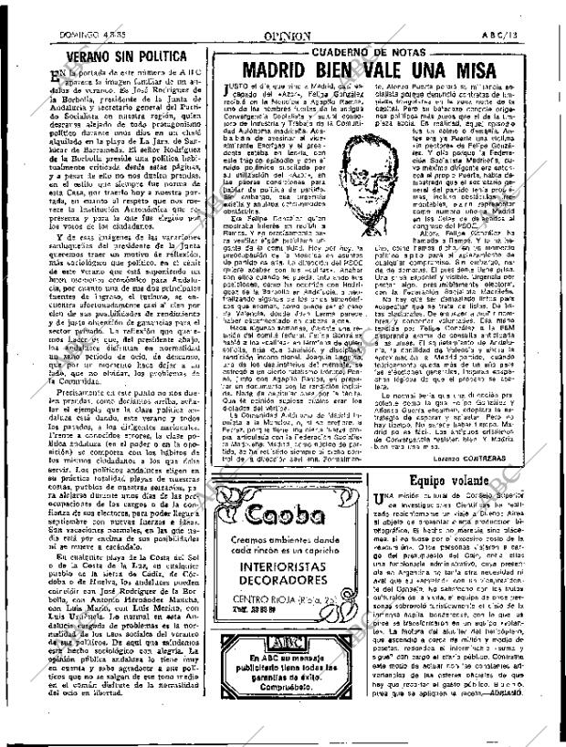 ABC SEVILLA 04-08-1985 página 13