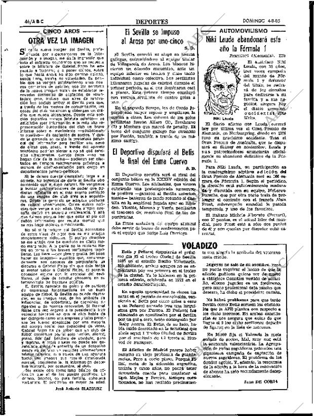 ABC SEVILLA 04-08-1985 página 46