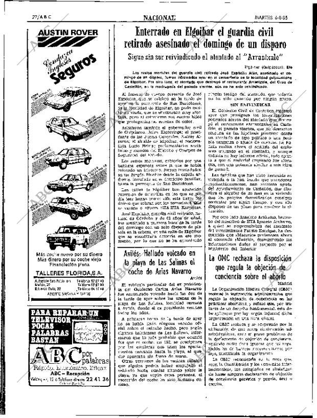 ABC SEVILLA 06-08-1985 página 22