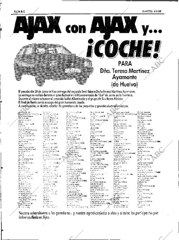 ABC SEVILLA 06-08-1985 página 52