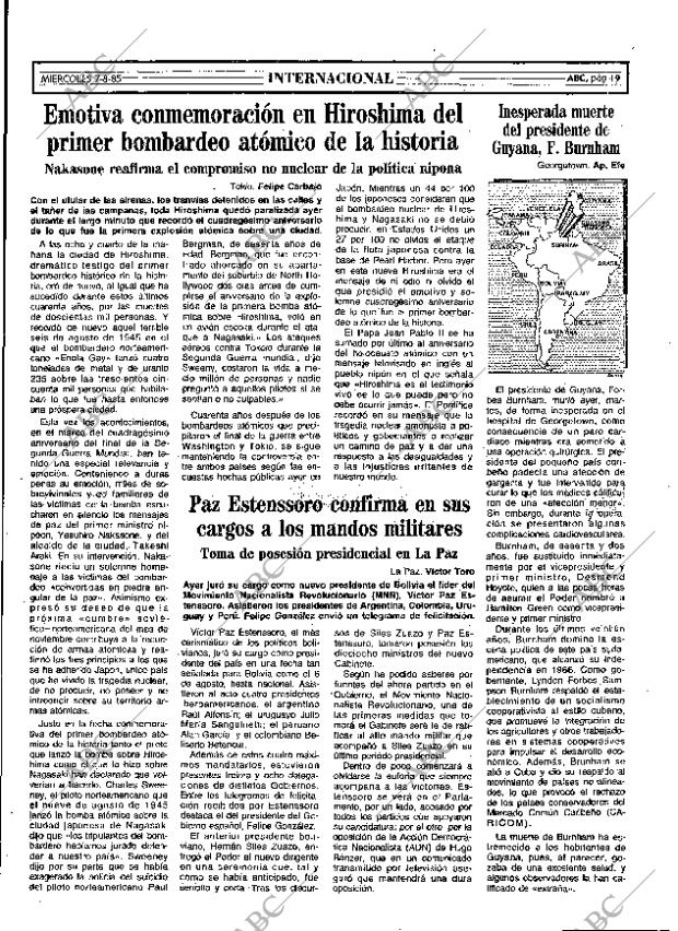 ABC MADRID 07-08-1985 página 19