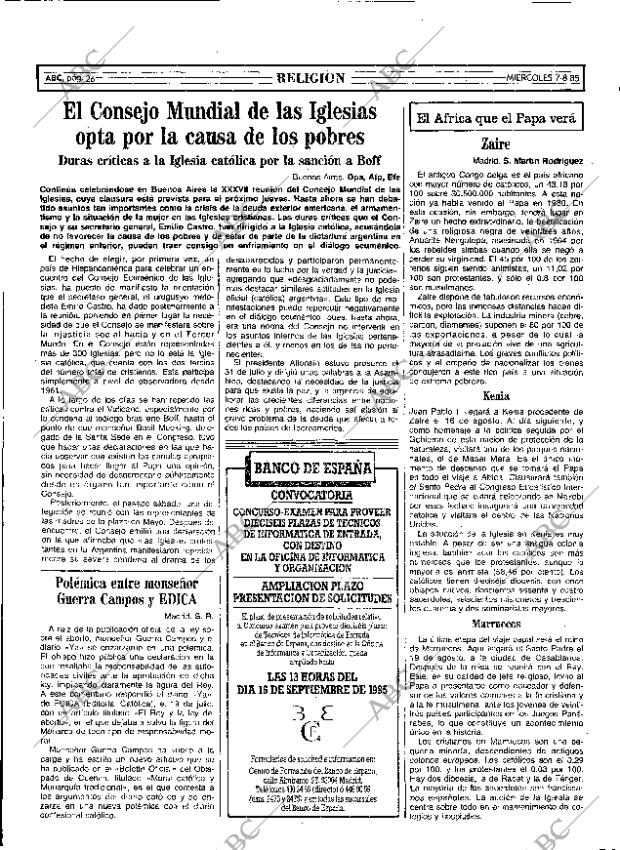 ABC MADRID 07-08-1985 página 26