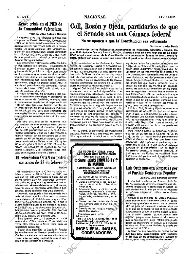 ABC MADRID 08-08-1985 página 18