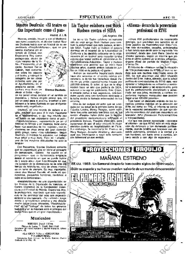 ABC MADRID 08-08-1985 página 55