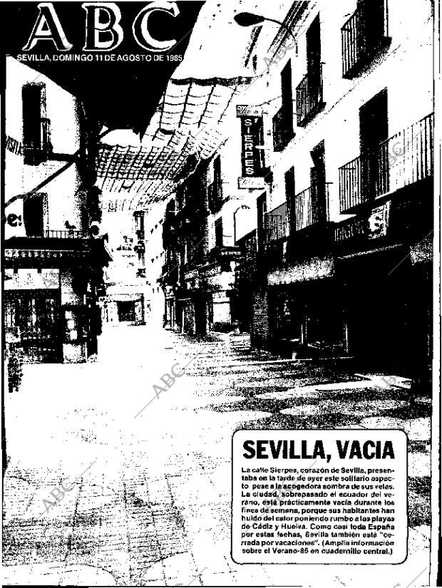ABC SEVILLA 11-08-1985 página 1