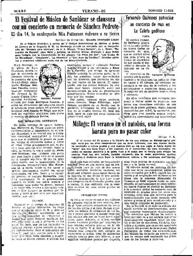 ABC SEVILLA 11-08-1985 página 38