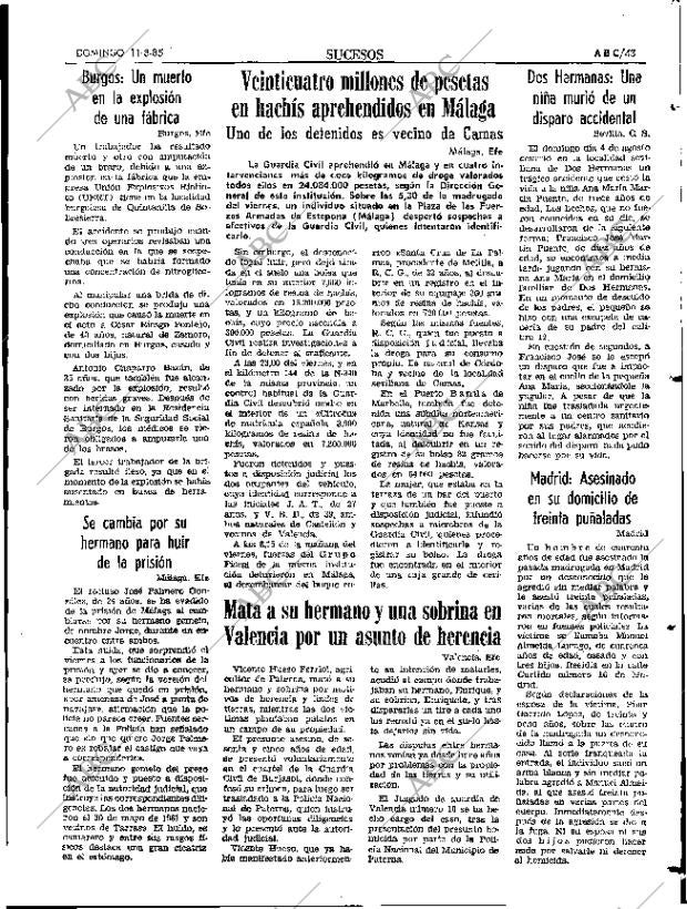 ABC SEVILLA 11-08-1985 página 43