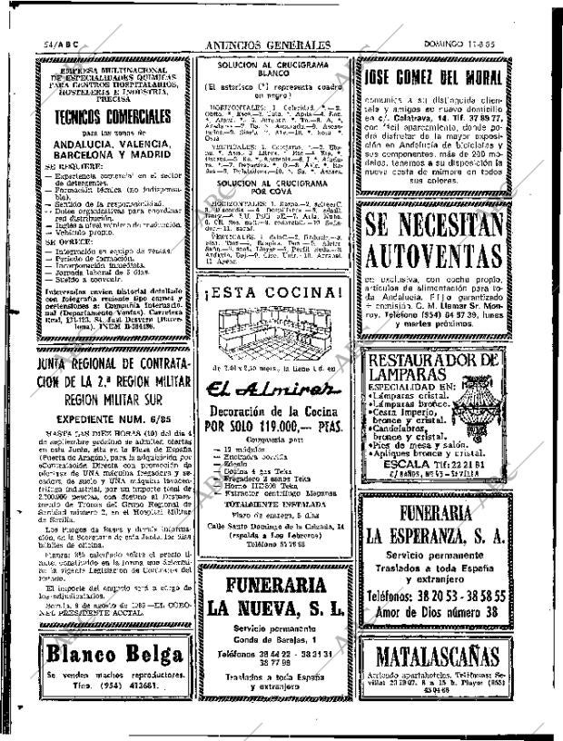 ABC SEVILLA 11-08-1985 página 54