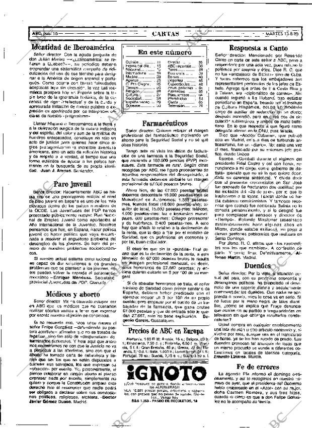 ABC MADRID 13-08-1985 página 10