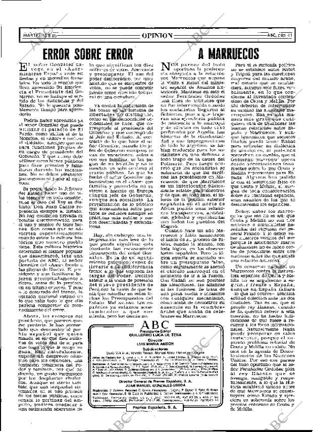 ABC MADRID 13-08-1985 página 11