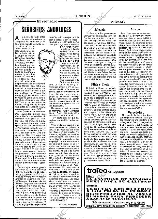 ABC MADRID 13-08-1985 página 12