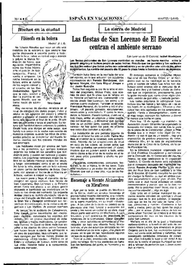 ABC MADRID 13-08-1985 página 30