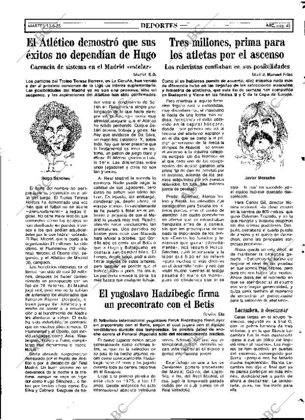 ABC MADRID 13-08-1985 página 45