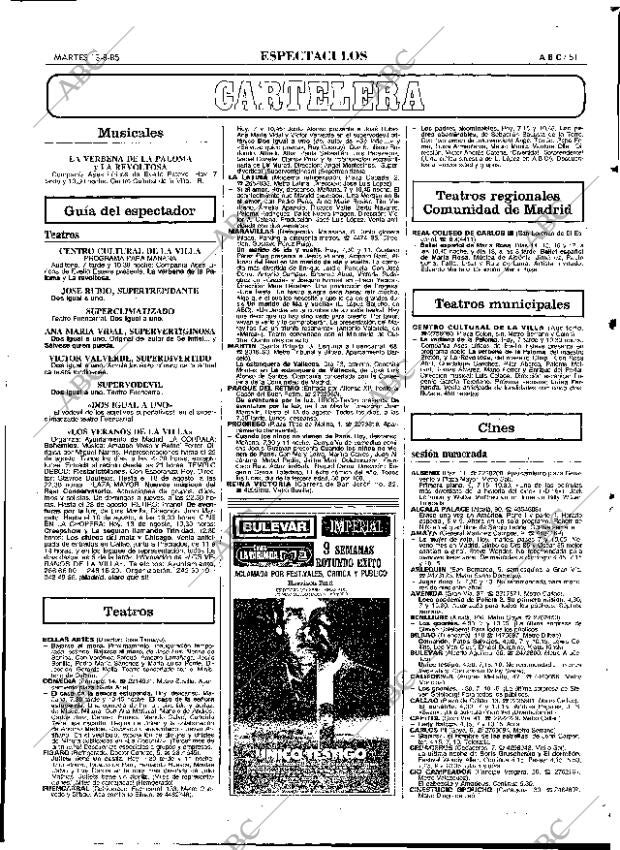 ABC MADRID 13-08-1985 página 51