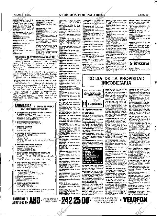 ABC MADRID 13-08-1985 página 55