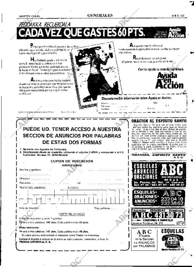 ABC MADRID 13-08-1985 página 63