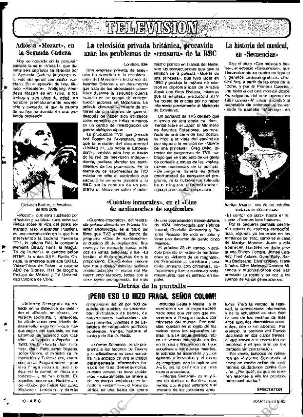 ABC MADRID 13-08-1985 página 70