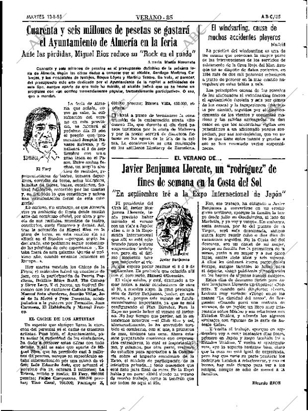 ABC SEVILLA 13-08-1985 página 35