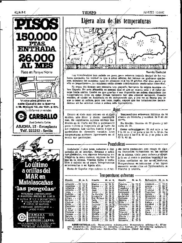 ABC SEVILLA 13-08-1985 página 42