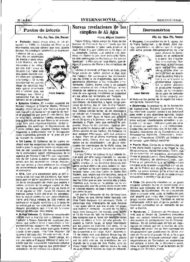 ABC MADRID 14-08-1985 página 22
