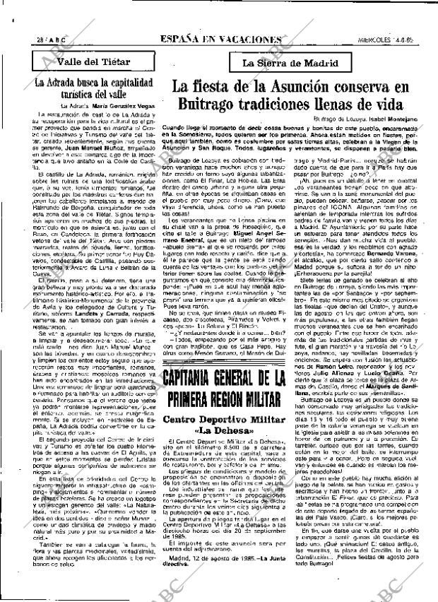 ABC MADRID 14-08-1985 página 28