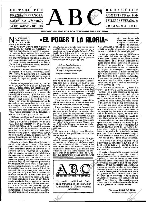 ABC MADRID 14-08-1985 página 3