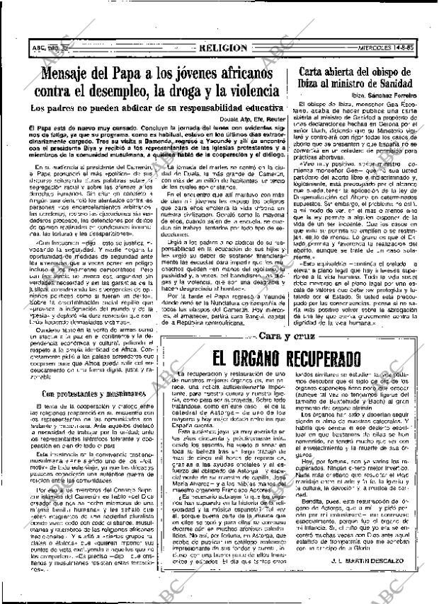 ABC MADRID 14-08-1985 página 32