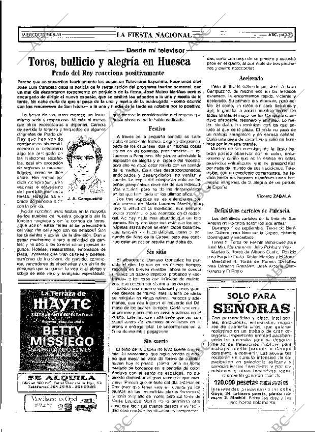 ABC MADRID 14-08-1985 página 35