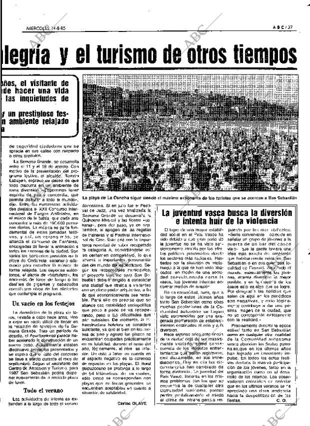 ABC MADRID 14-08-1985 página 37