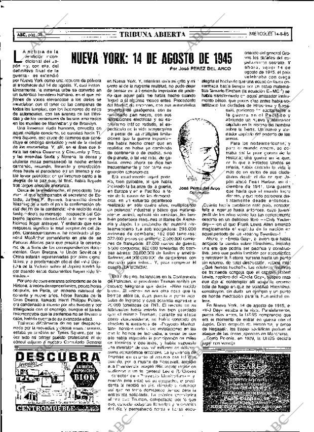 ABC MADRID 14-08-1985 página 38