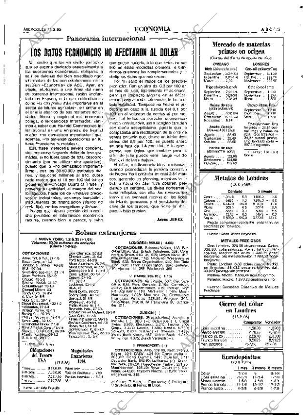 ABC MADRID 14-08-1985 página 43