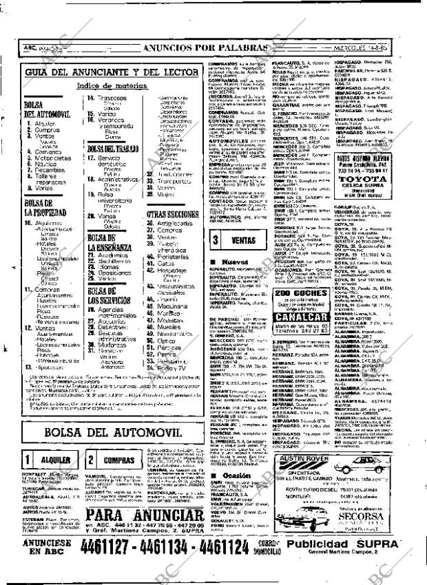 ABC MADRID 14-08-1985 página 54
