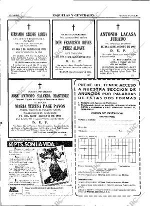 ABC MADRID 14-08-1985 página 62