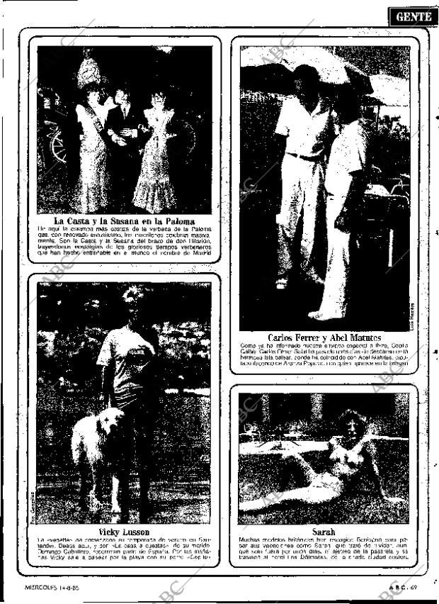 ABC MADRID 14-08-1985 página 69