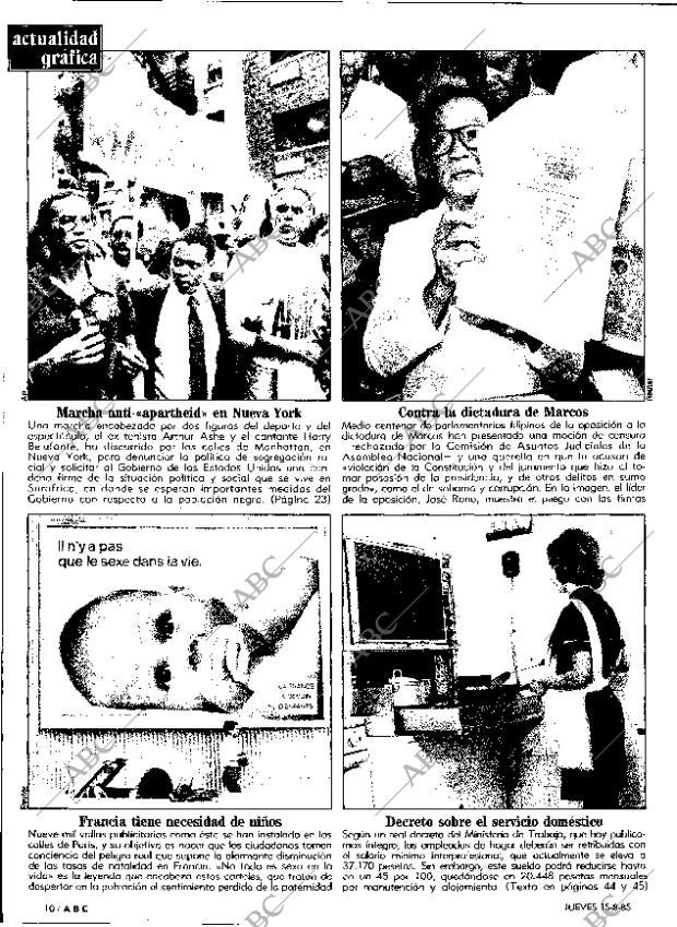 ABC MADRID 15-08-1985 página 10