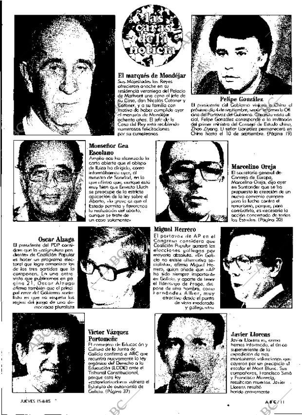 ABC MADRID 15-08-1985 página 11