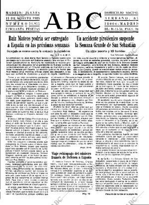 ABC MADRID 15-08-1985 página 13