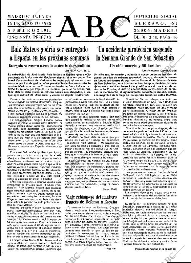 ABC MADRID 15-08-1985 página 13